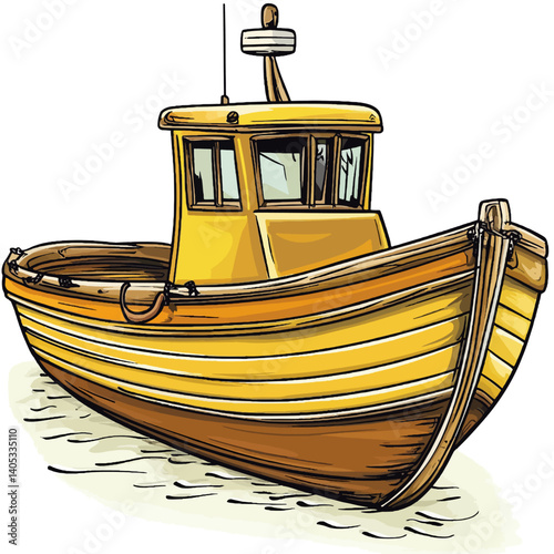 fishing boat in the sea