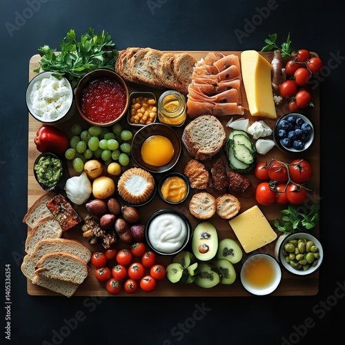 Wallpaper Mural Colorful gourmet spread (1) Torontodigital.ca