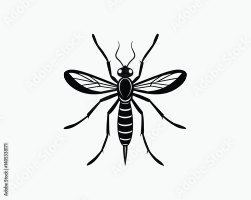 Mosquito Clipart Vector Illustration