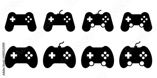 Gaming Controller Icon Vector. Game console Vector Icon in line style design. Symbol of Gamepad. Vector illustration.