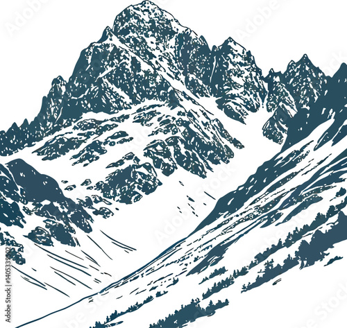 winter mountain landscape
