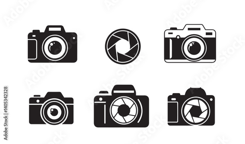 Camera Equipment Icon Set Perfect Visual Photography Branding

