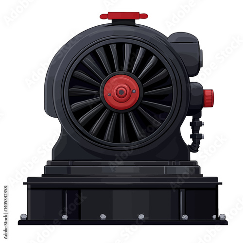 dynamo machine on a white background 