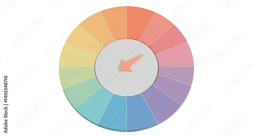 Obraz premium Isolated Circle Colour Wheel