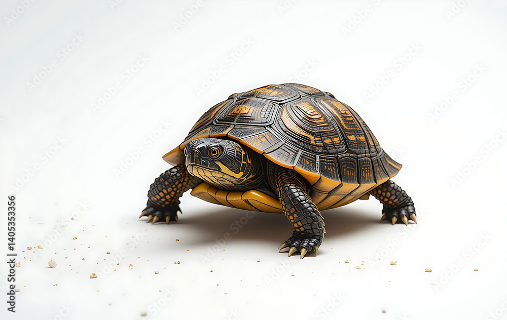 Obraz premium Turtle in the white background isolated