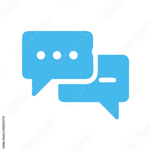 Chat Bubbles Icon Representing Conversation and Communication
