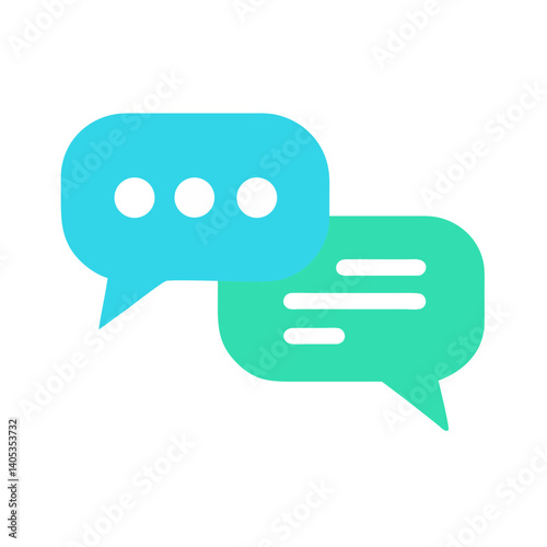 Chat Bubbles Icon Representing Conversation and Communication