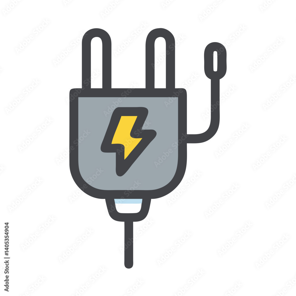 Electric Plug Icon – Power Supply and Electrical Connection Symbol Electric Plug Icon – Power Supply and Electrical Connection Symbol
