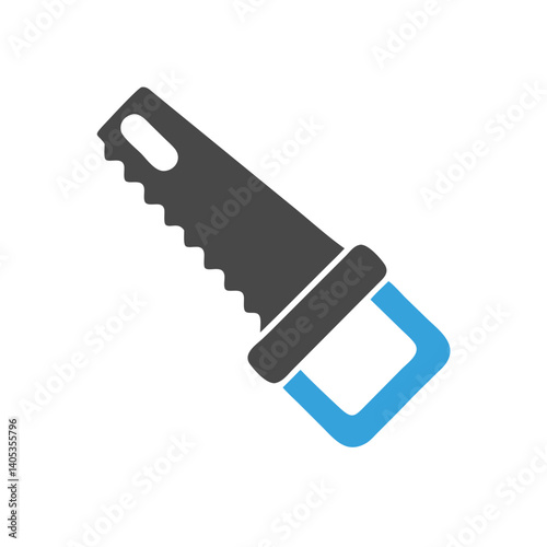 Handsaw Icon – Manual Cutting Tool and Carpentry Symbol