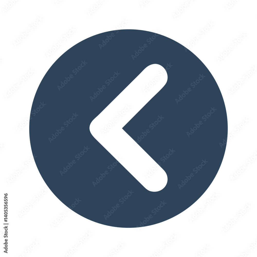 Left Arrow Icon – Backward Direction and Navigation Symbol Left Arrow Icon – Backward Direction and Navigation Symbol