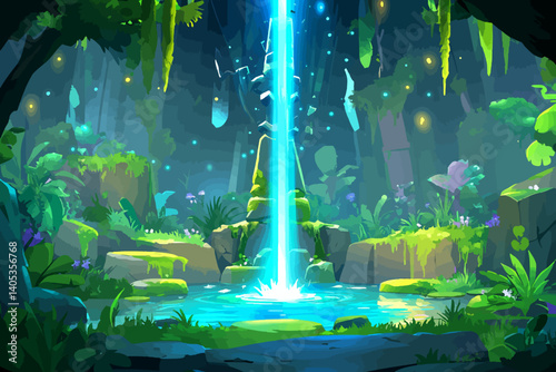 Underwater scene landscape 