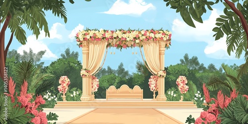indian wedding mandap background