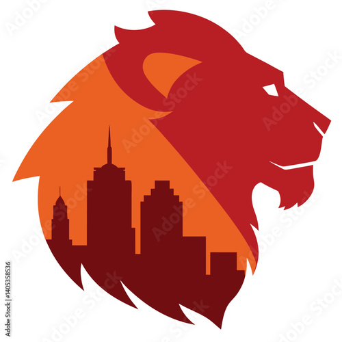 Lion Head Silhouette, Double Exposure Lion Head Silhouette with Cityscape

Colorful Vector Lion Silhouette with Urban Cityscape Effect