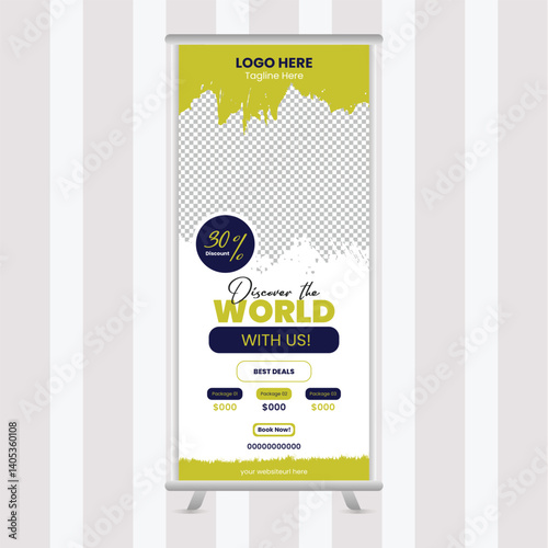 Travel Roll Up Banner Design.