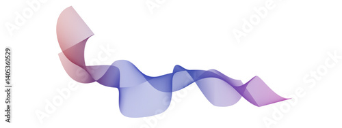 blue ribbon on white background