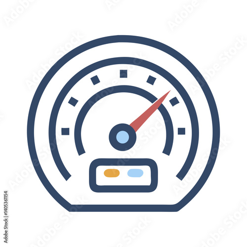 Speedometer Icon – Vehicle Speed and Performance Gauge Symbol