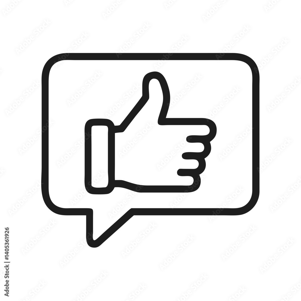 Thumbs Up Icon – Approval and Positive Feedback Symbol Thumbs Up Icon – Approval and Positive Feedback Symbol