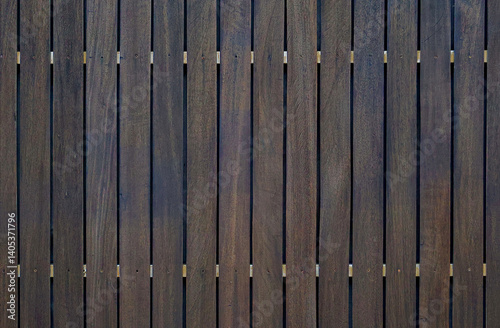 Dark Wooden Fence Panel – Vertical Slat Texture for Background Use