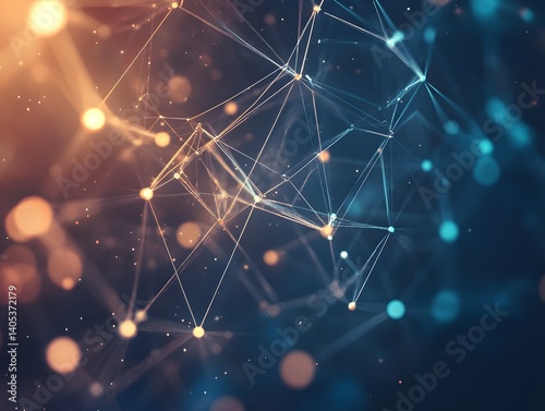 Elegant Abstract Low Poly Dark Background Showcasing Polygonal Shapes and Ambient Lighting, abstract background with stars