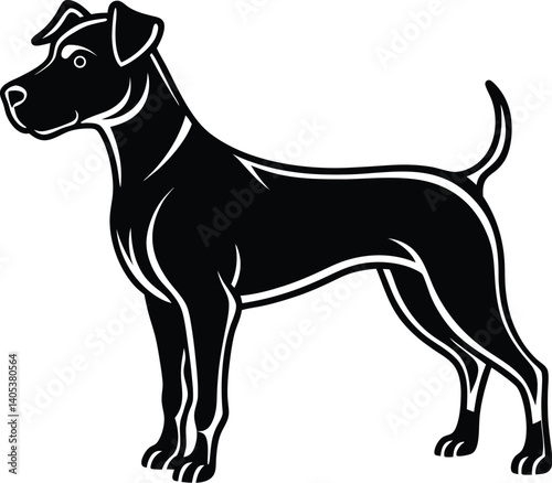 Dog silhouette vector designs 27