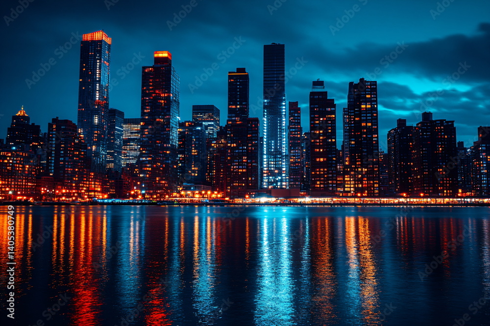 Obraz premium night city