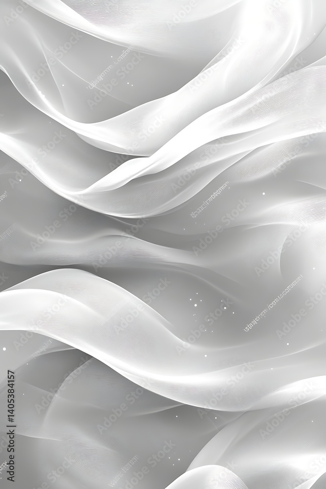 Obraz premium Abstract grayscale flowing fabric texture. (2)