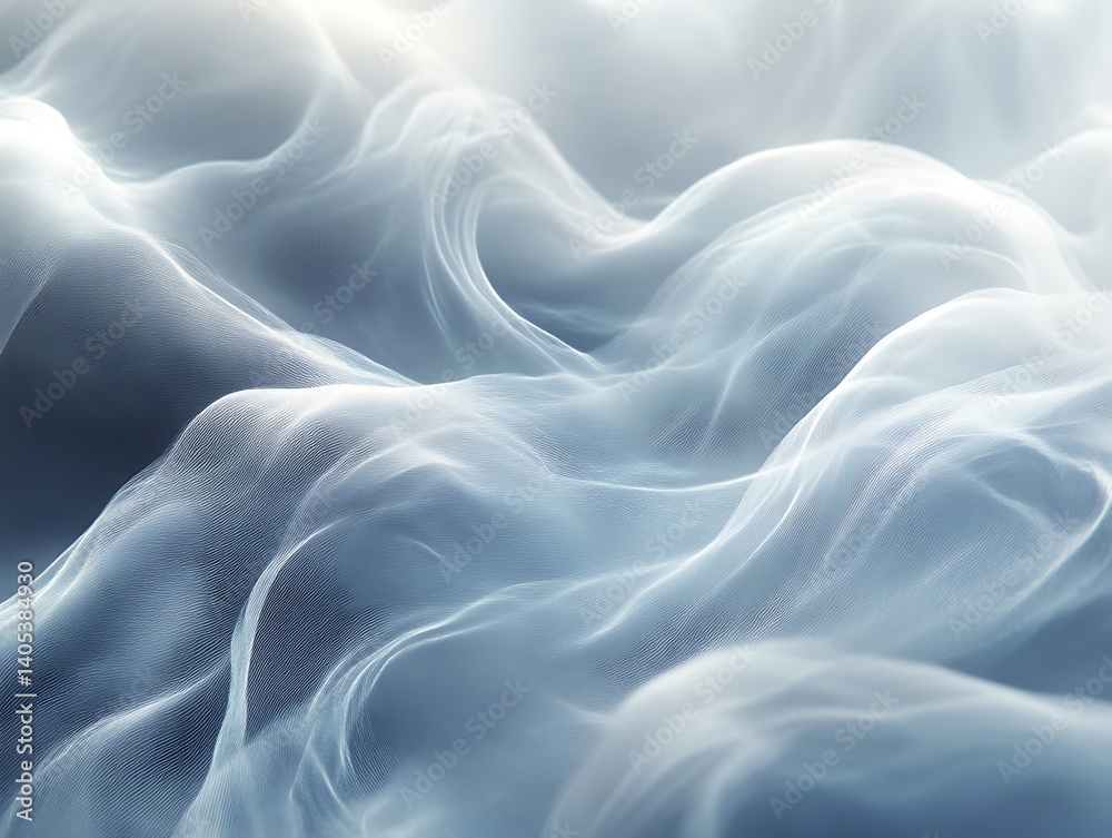 Abstract flowing light blue smoke. Abstract flowing light blue smoke.