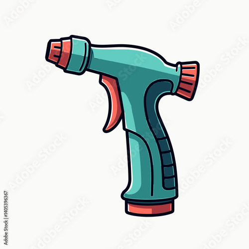 vibrant teal cordless drill with red grip