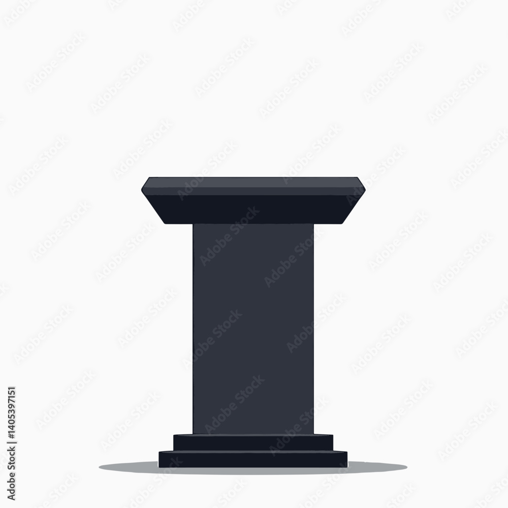 modern black podium with shadow effect modern black podium with shadow effect