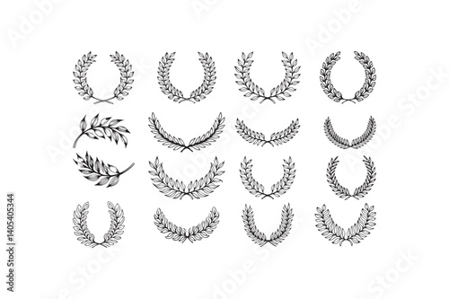 laurel wreath set