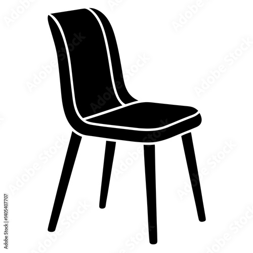 wooden chair isolated on white