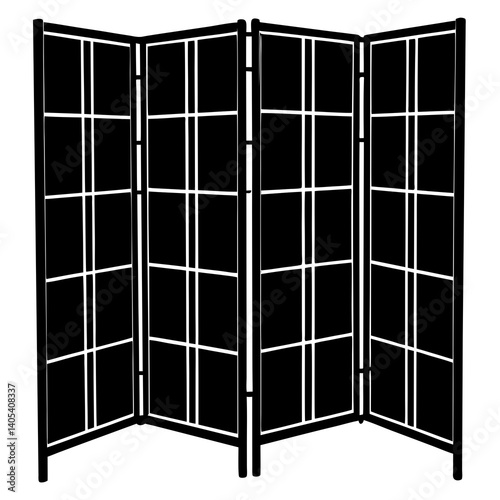 black and white window