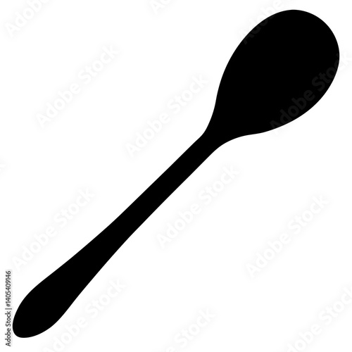 spoon on white background