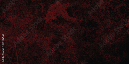 Distressed Grunge Wall Texture with Deep Red Pigment and Rough Black Details for Vintage Aesthetic Projects

