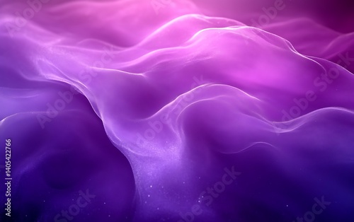 Abstract purple and pink flowing fabric waves.
