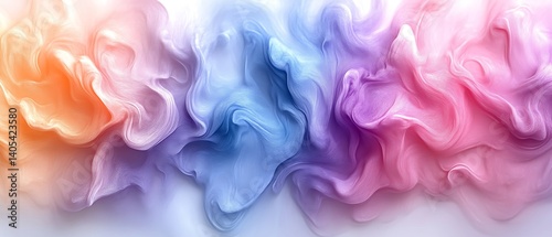 Abstract pastel color swirls.