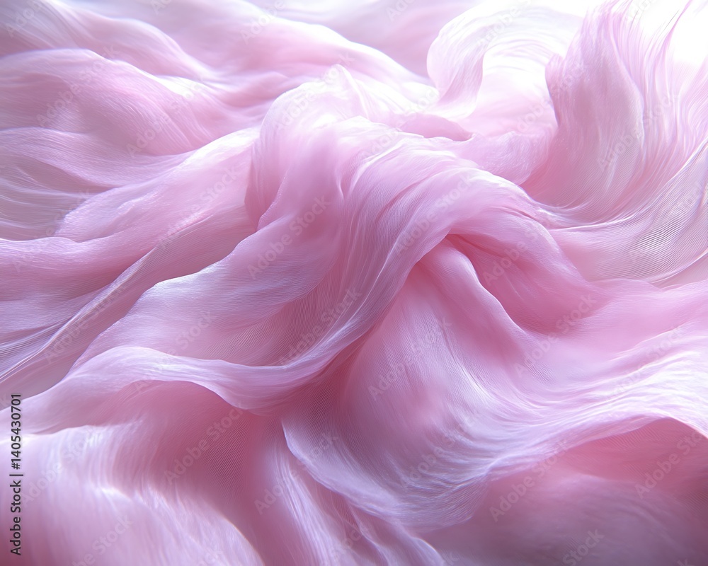 Abstract pink fabric waves, soft folds and texture. Abstract pink fabric waves, soft folds and texture.