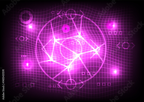 abstract background with glowing element