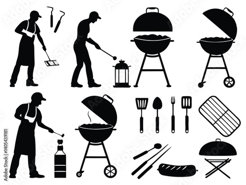 Ultimate BBQ Grill Vector Set – Summer Barbecue Icons & Tools