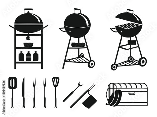 Ultimate BBQ Grill Vector Set – Summer Barbecue Icons & Tools