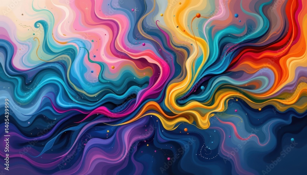 Abstract Expression A swirling canvas of vibrant smoke shapes, blending seamlessly to form abstract patterns and designs.