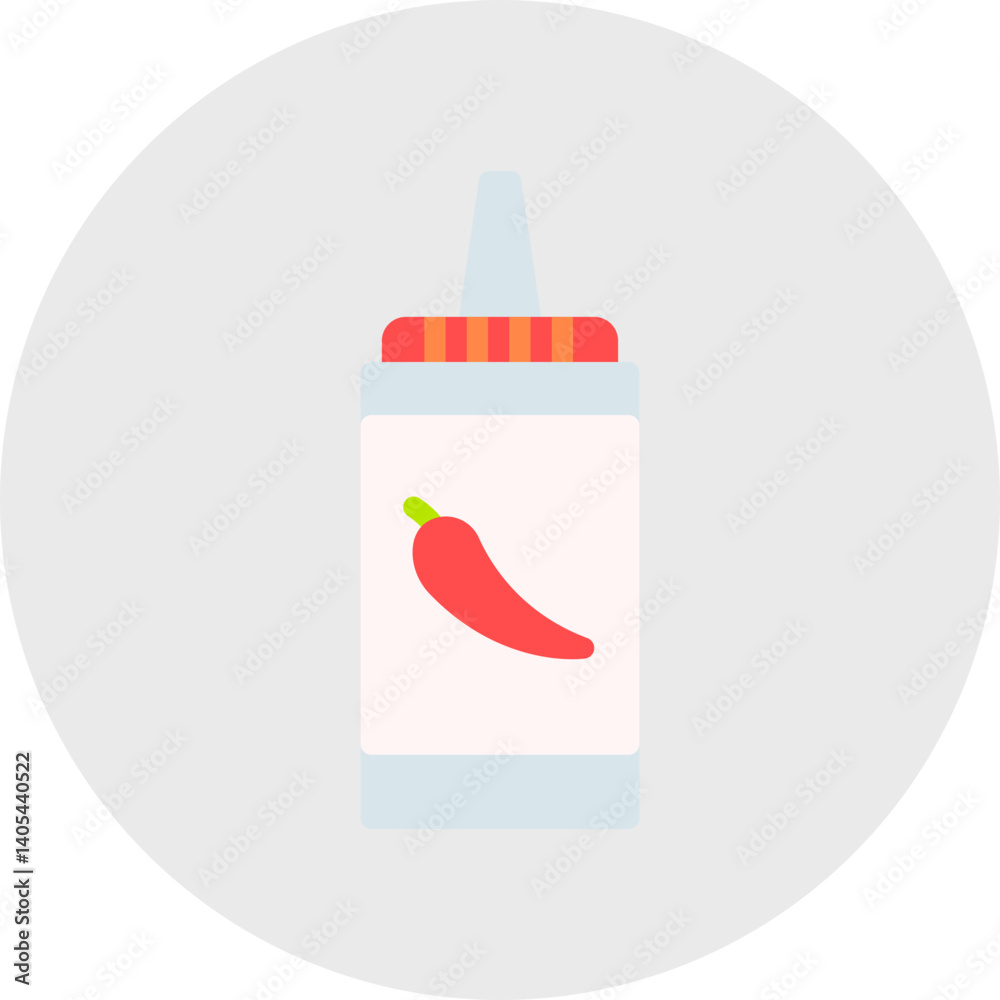 Fototapeta premium Sauce Holder single vector illustration icon