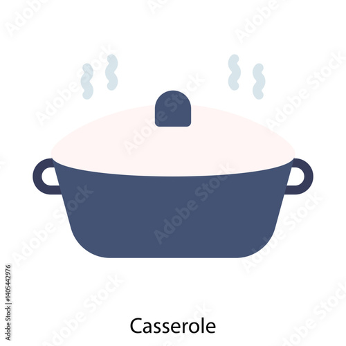 Casserole single vector illustration icon