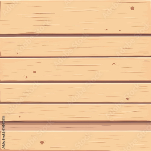 Cartoon light brown wooden planks background