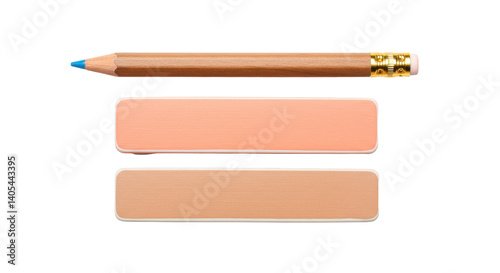 Slika na platnu Isolated Pencil and Erasers