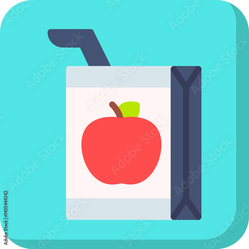 Apple Juice single vector illustration icon