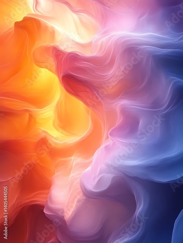 Abstract swirling vibrant colors. (1)