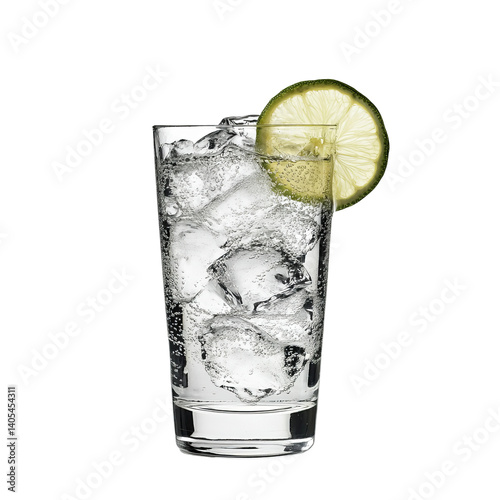 classic vodka soda with minimal styling

