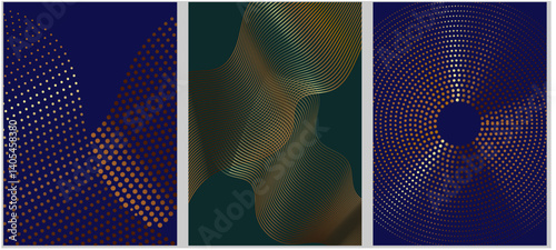 Abstract poster design.Modern background with gold gradient. Minimalist cover template. Ideal design for social media, cover, banner