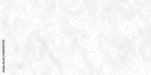 White topography topology vector white background fresh contour map texture. white seamless pattern Abstract background with a wave Topography and geography map grid abstract backdrop.